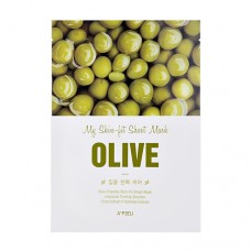 A'PIEU My Skin-Fit Sheet Mask (Olive) – Zpevňující plátýnková maska s extraktem z oliv (O2306)
